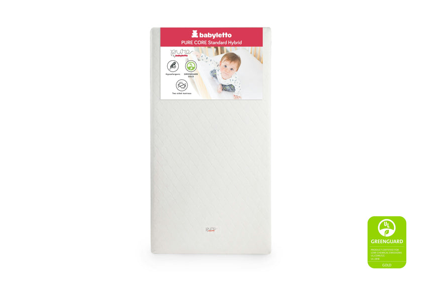 Babyletto Pure Core Non-Toxic Crib Mattress with Hybrid Waterproof Cover