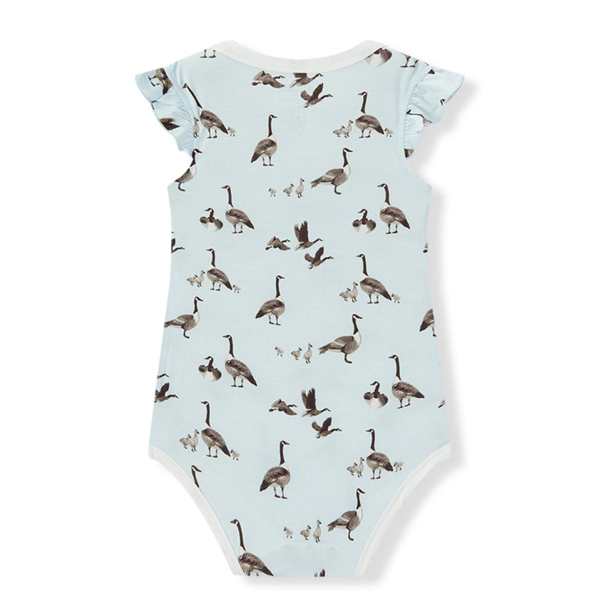 Goose Luxe Stretch Ruffle One Piece