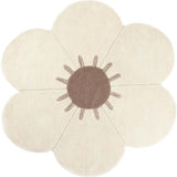 Hand-Tufted Wool Velvet Flower Rug