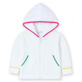 Terry Hoodie With Pom Poms