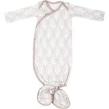 Premium Knit Knotted Long Sleeve Gown