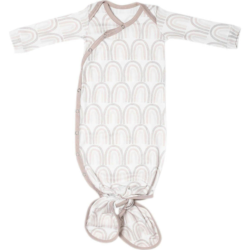 Premium Knit Knotted Long Sleeve Gown