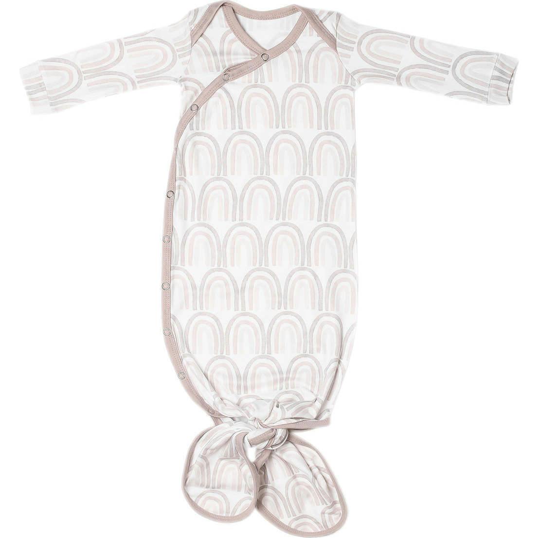 Premium Knit Knotted Long Sleeve Gown