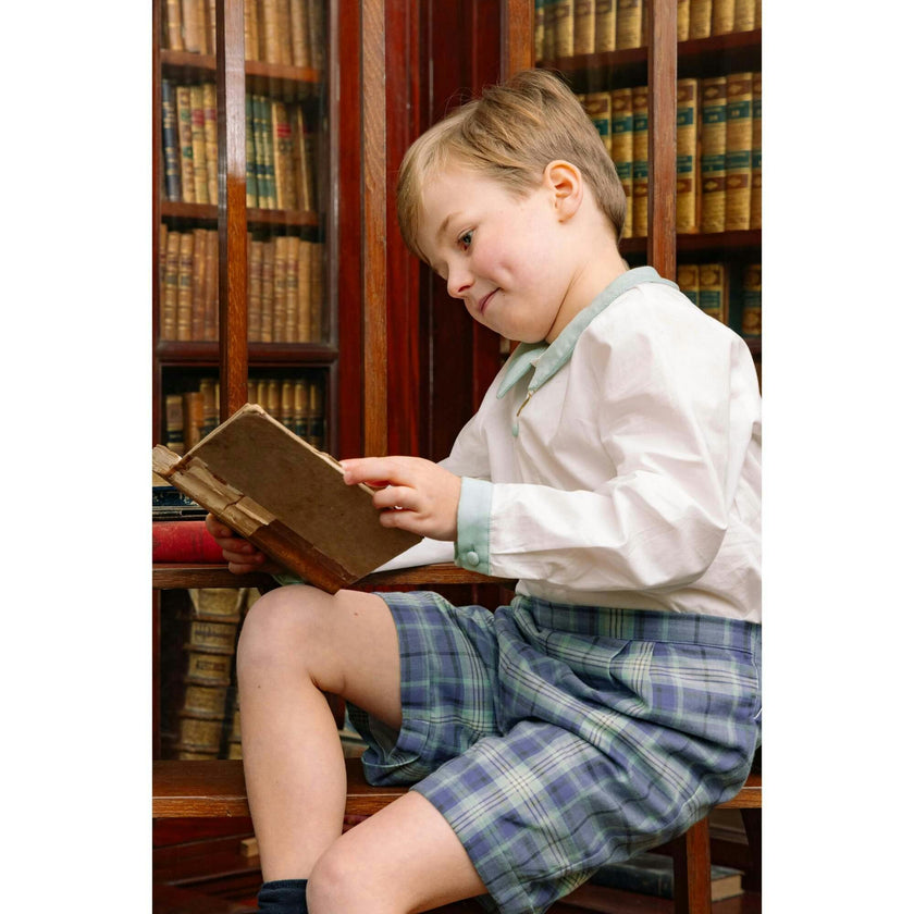 William Blue Tartan Dressy Set