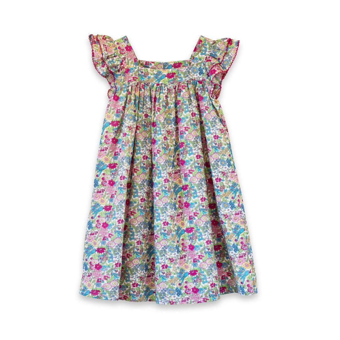Girls Everly Square Neck Dress | Berry Grove