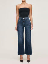 Karmine Refined Wide Leg High Rise 28" Jeans Dark Sea