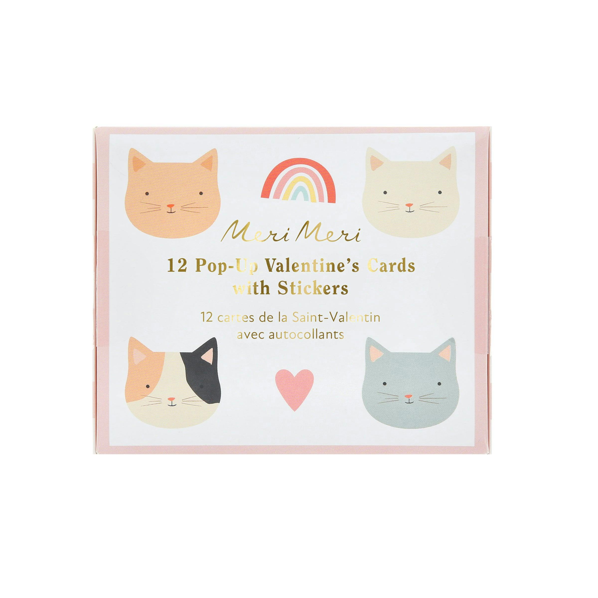 Cat Valentine's Cards & Stickers Set