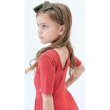 Quarter Sleeve Twirl Dress