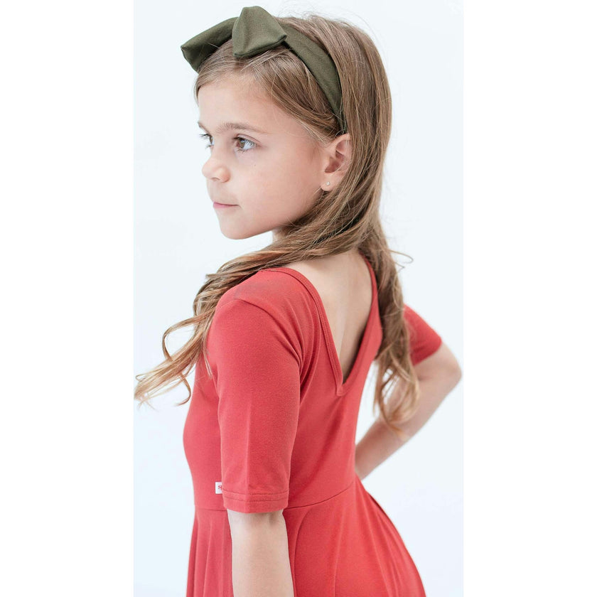 Quarter Sleeve Twirl Dress