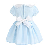 Light Blue Odette Bow-Back Dress