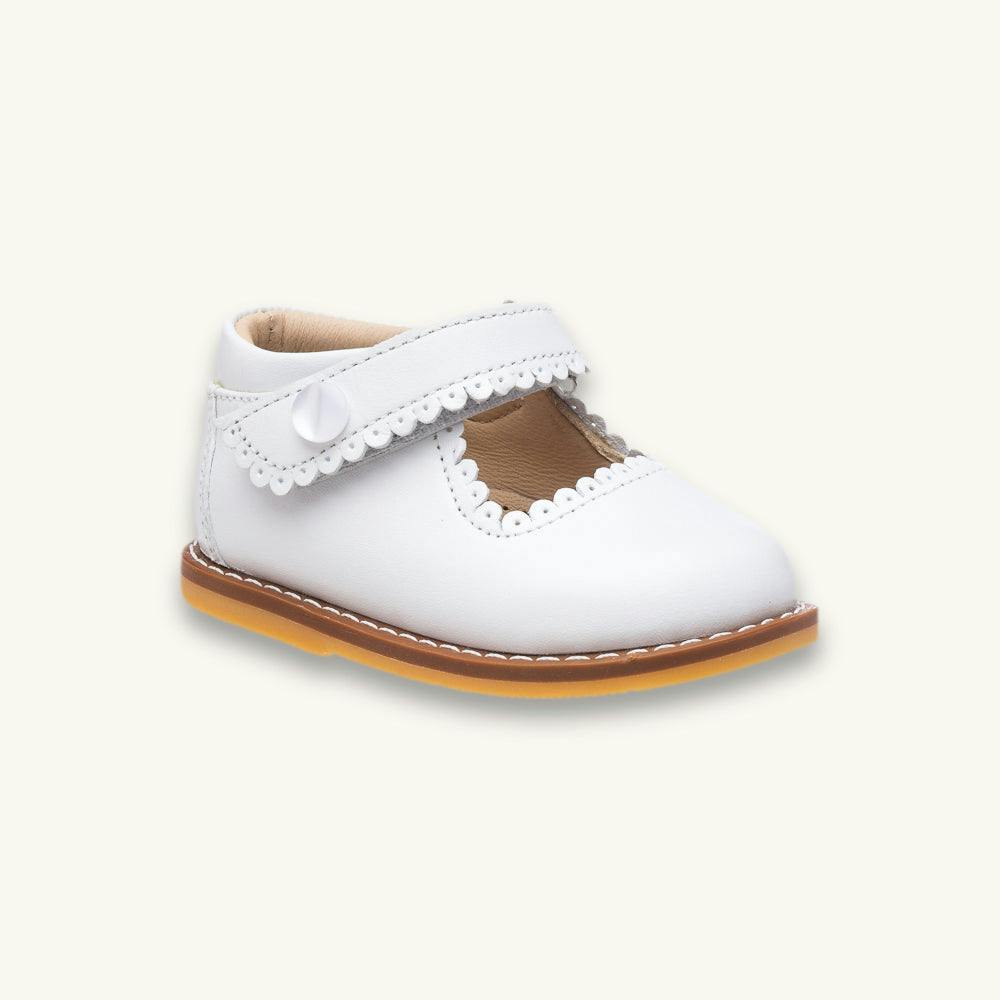 Toddler Mary Jane | White Leather