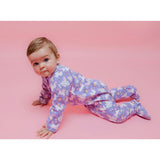 Zipped Long Sleeve Footed Onesie