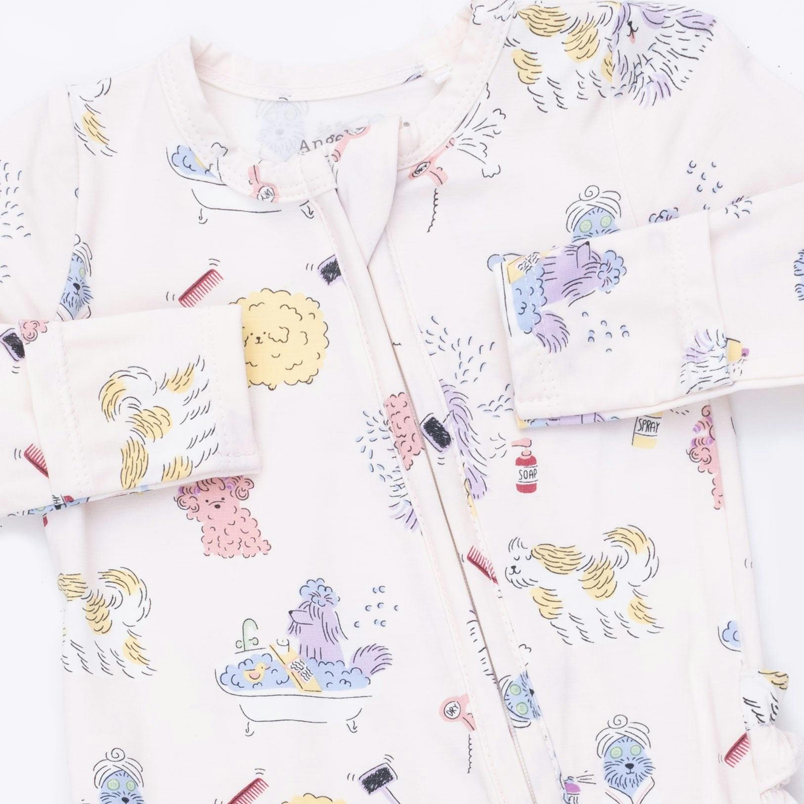 Spa Dogs - 2 Way Ruffle Back Zipper Footie