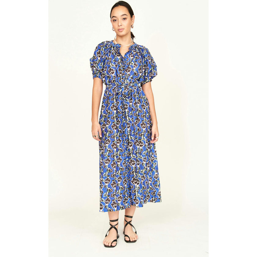 Somerset Dress in Lapis Wildflower