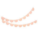Peach Tissue Paper Scallop Garland Set