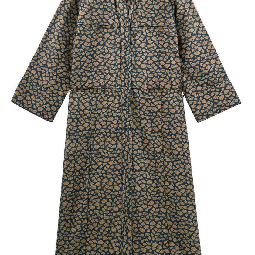 Malmo Dress in Navy Lilypad