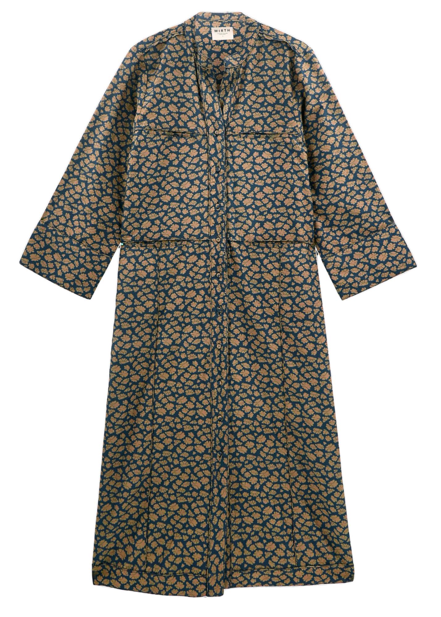 Malmo Dress in Navy Lilypad