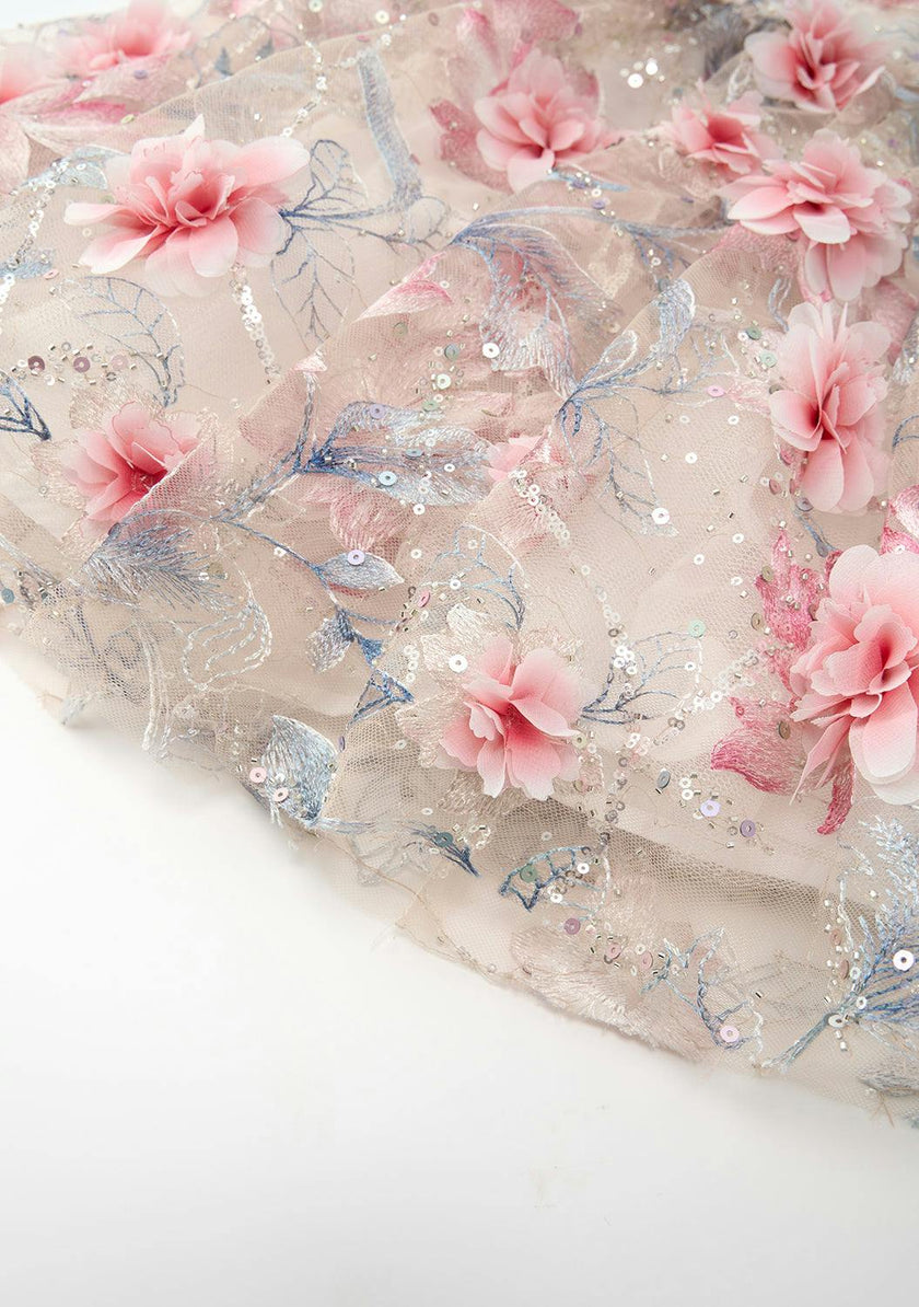 Rosalia Embroidered Mini Dress