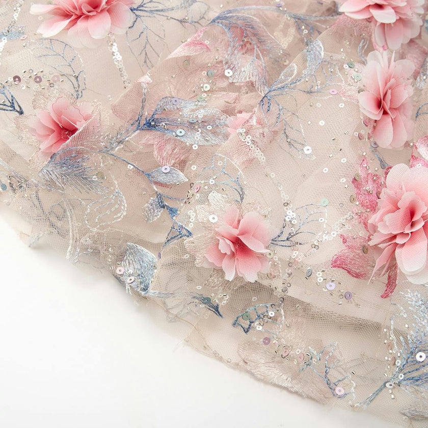 Rosalia Embroidered Mini Dress