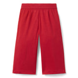 Wide Leg Ponte Pant, red