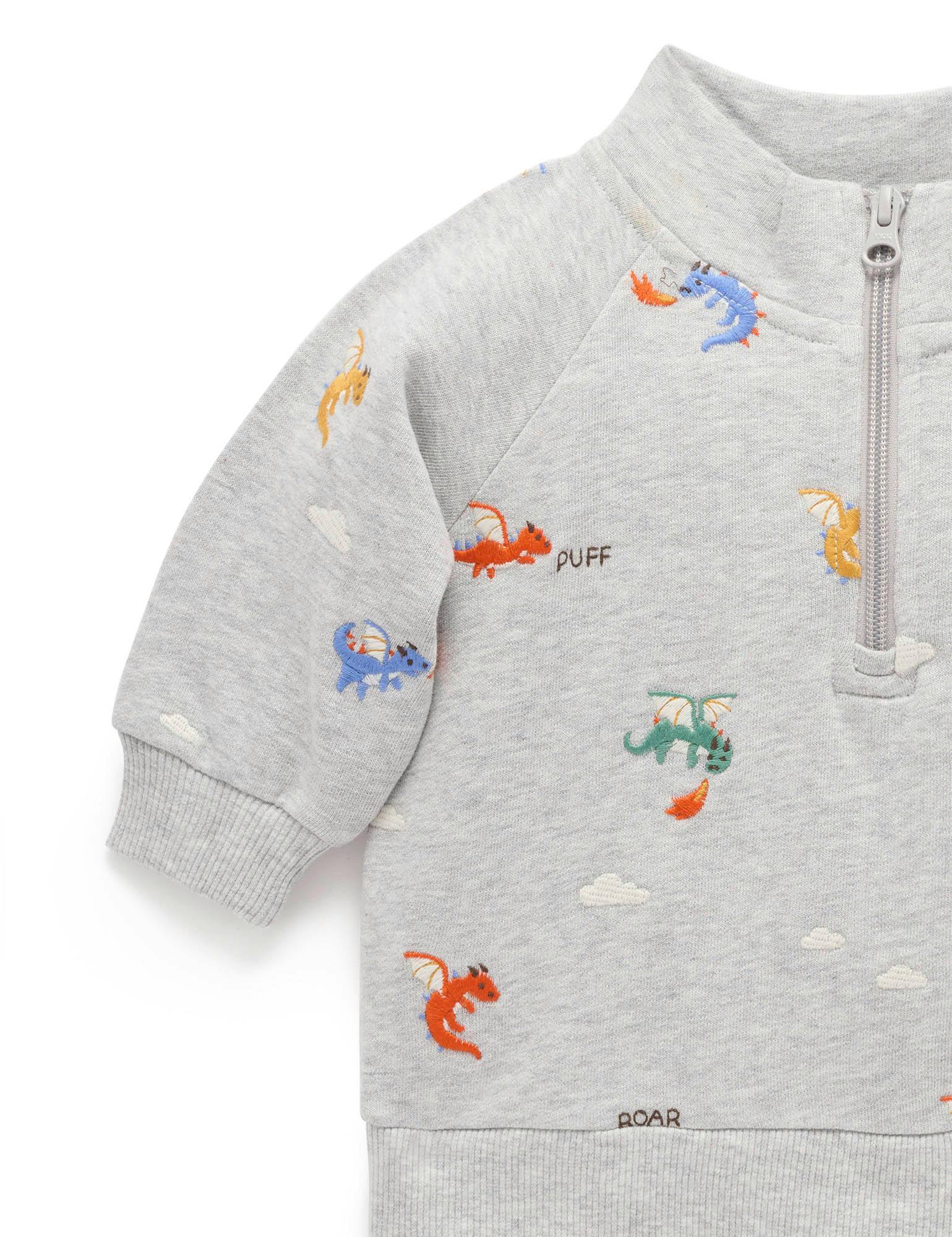 Embroidered Windcheater Flying Dragon Broderie