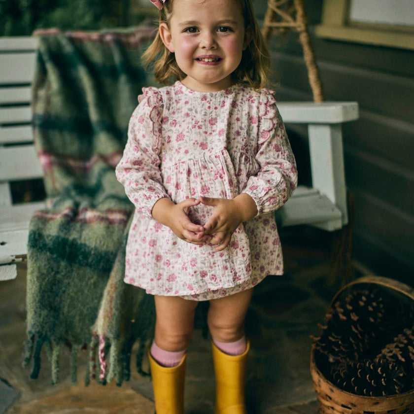 Kate Baby Set in Blushing Blooms