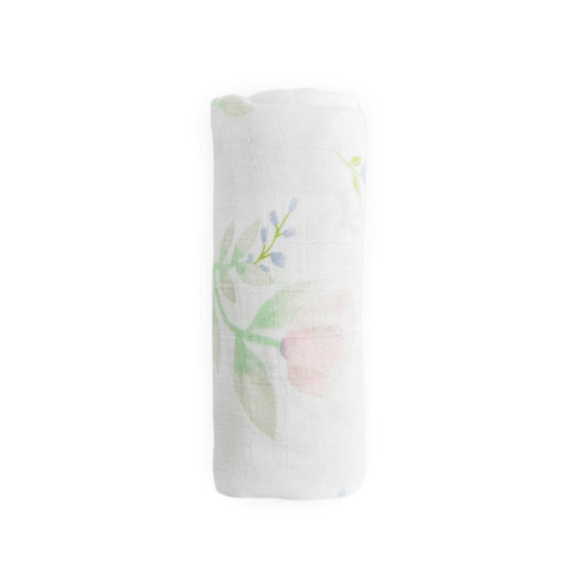 Deluxe Muslin Swaddle Blanket - Pink Peony