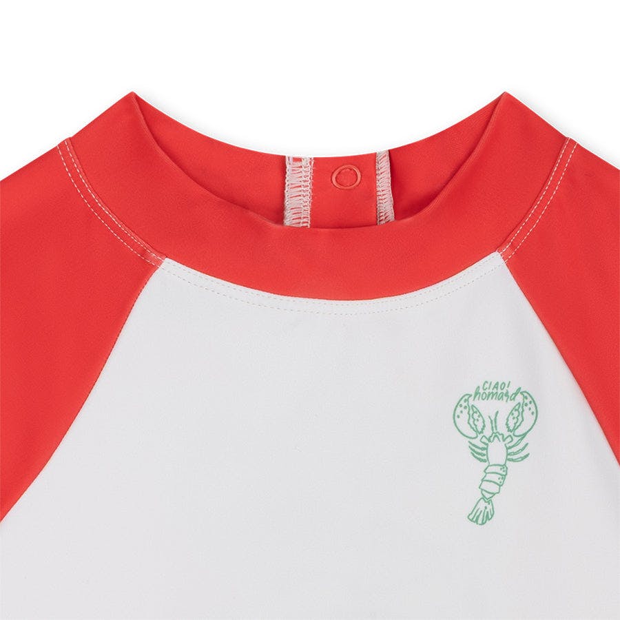 Swim Shirt Short Sleeves - Red - Catch Of The Day