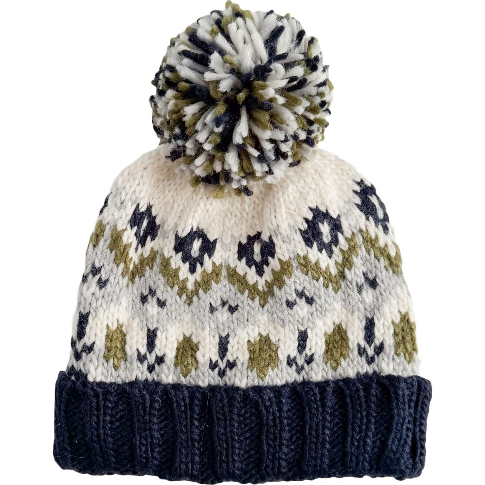 Fairisle Knit Hat, Pastel