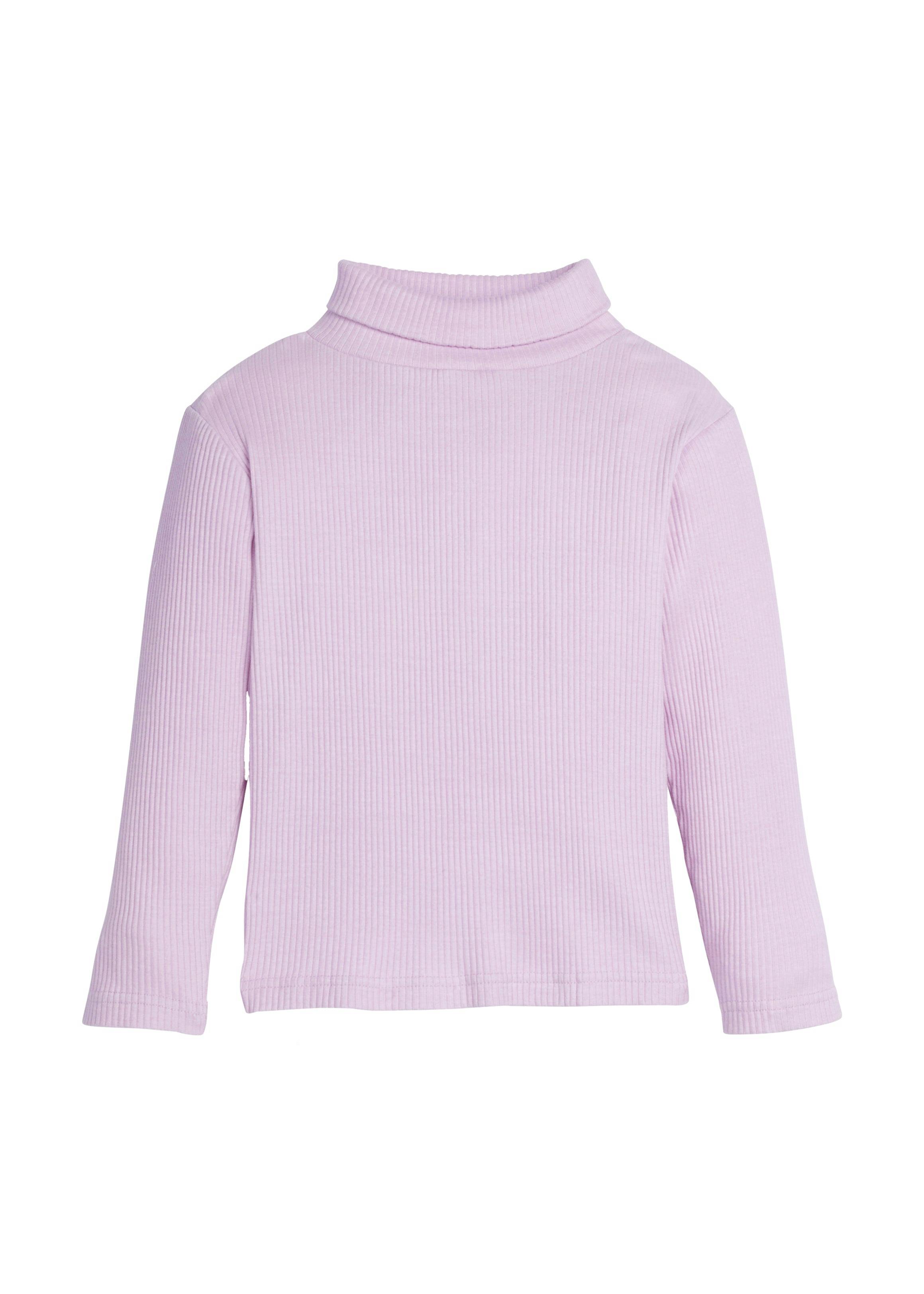 Stretchy Ribbed Long Sleeve Turtleneck Sweatshirt