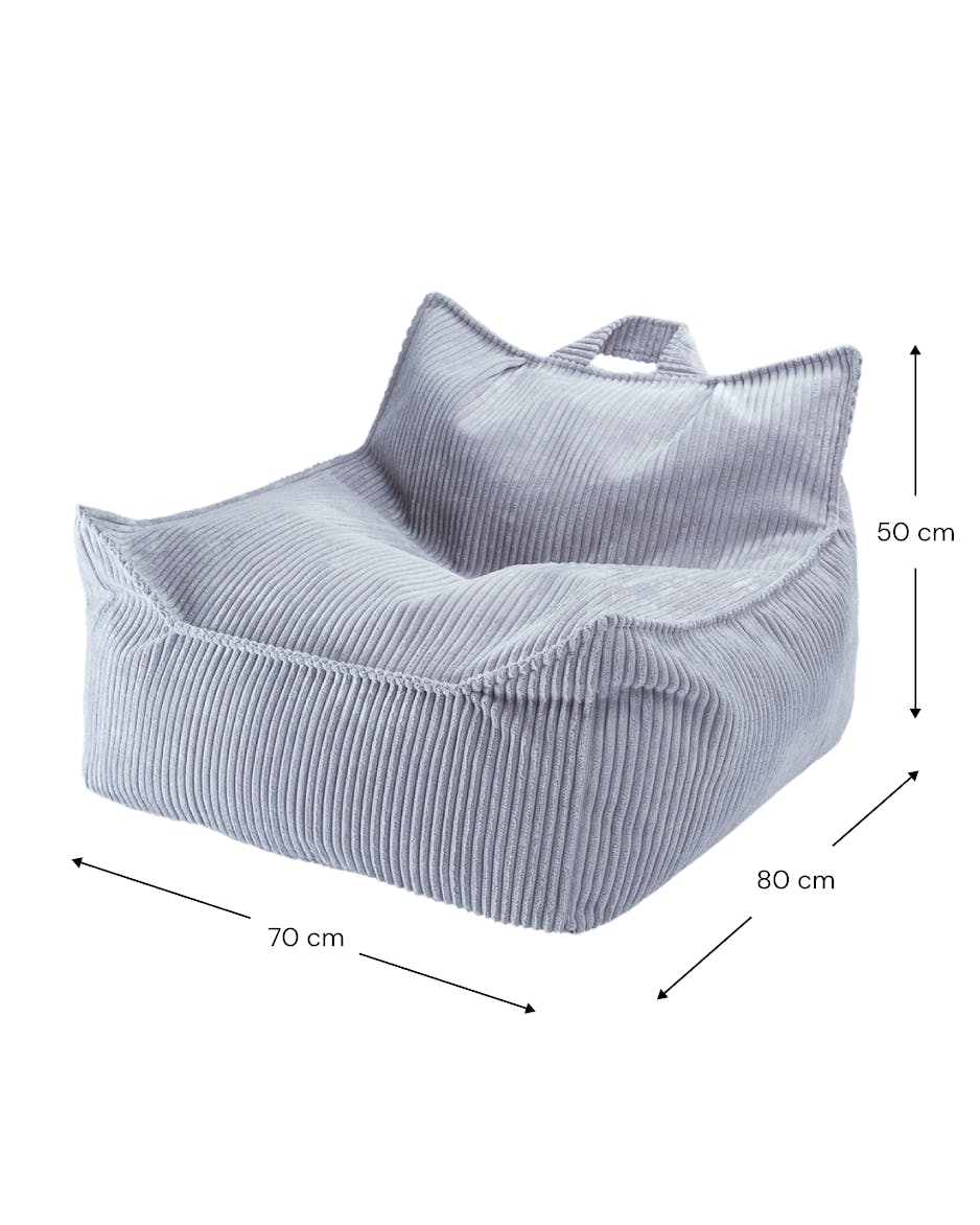 Blueberry Blue Beanbag Chair