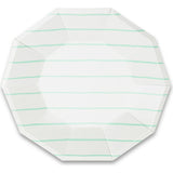Mint Frenchie Striped Small Plates