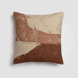 Canyon Layers Earth-Tone Brown Accent Pillow