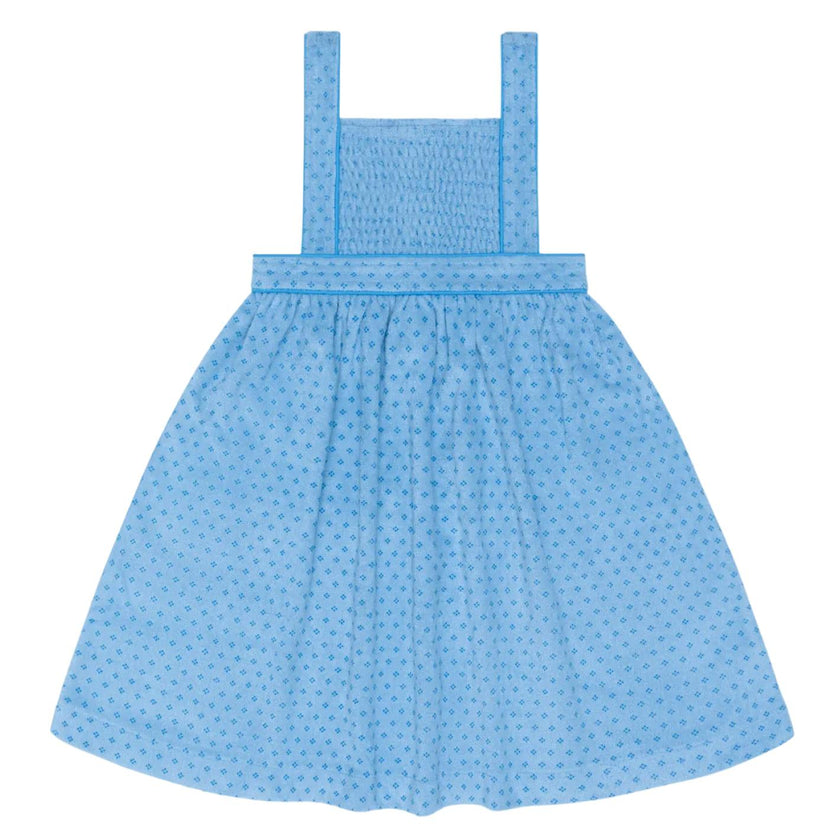 girls le marin dot french terry bib dress