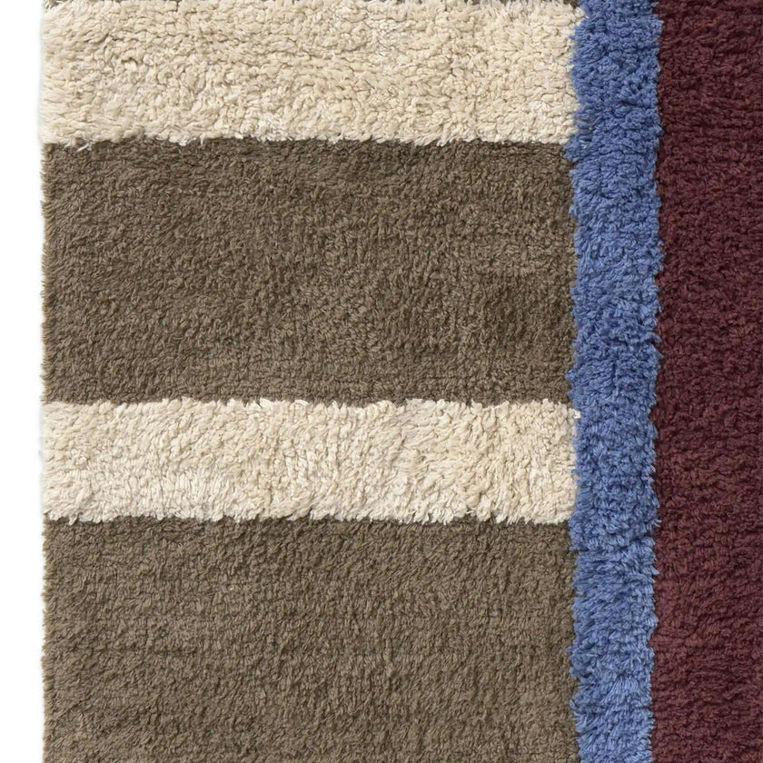 Washable Rug Color On Indigo Blue