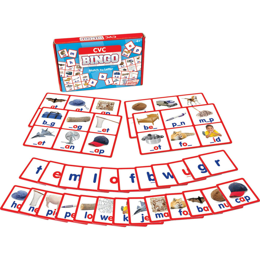 CVC Bingo for Ages 4-5 Kindergarten Learning