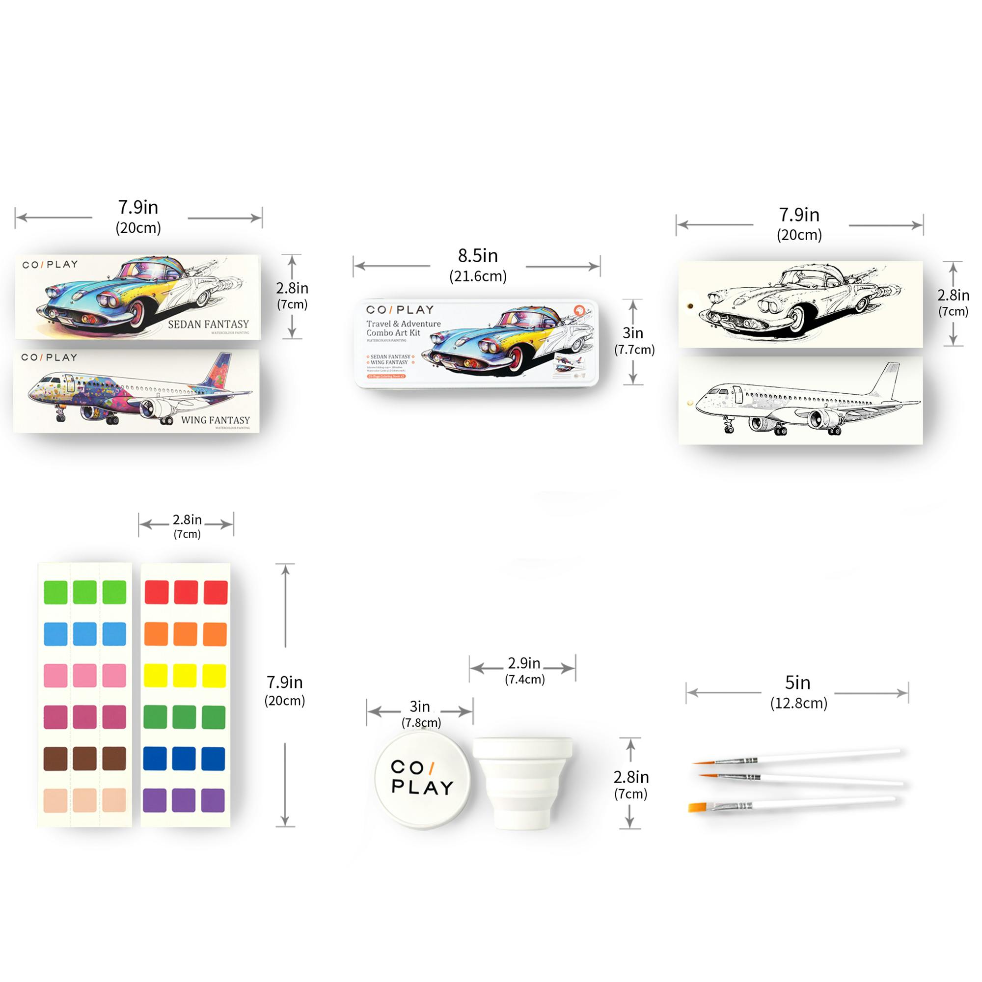 COIPLAY: Watercolor Art Kit - Travel & Adventure