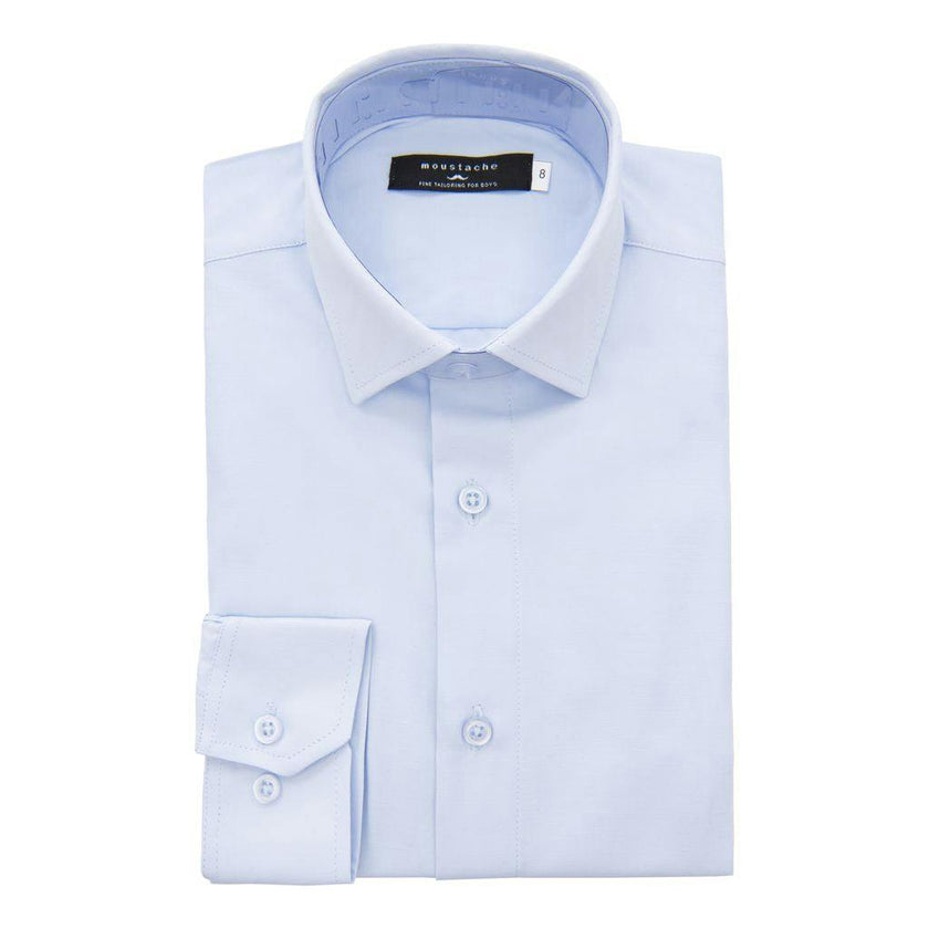 Light Blue Solid Dress Shirt