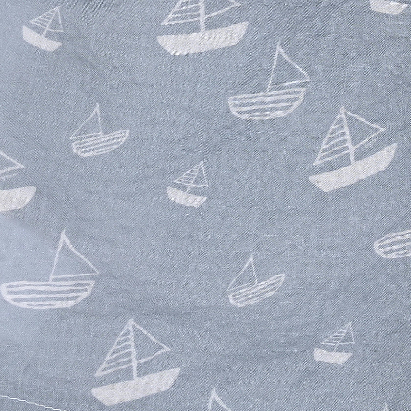 Blue Sailboat Collar Set