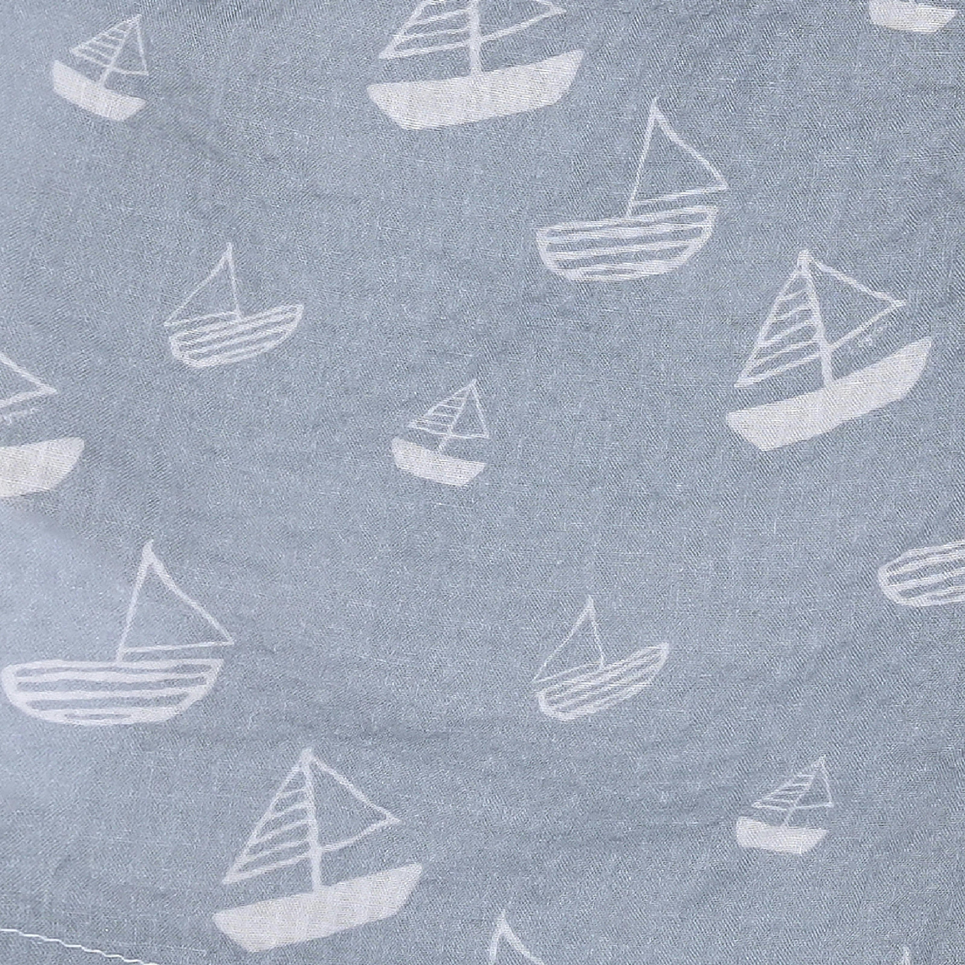 Blue Sailboat Collar Set