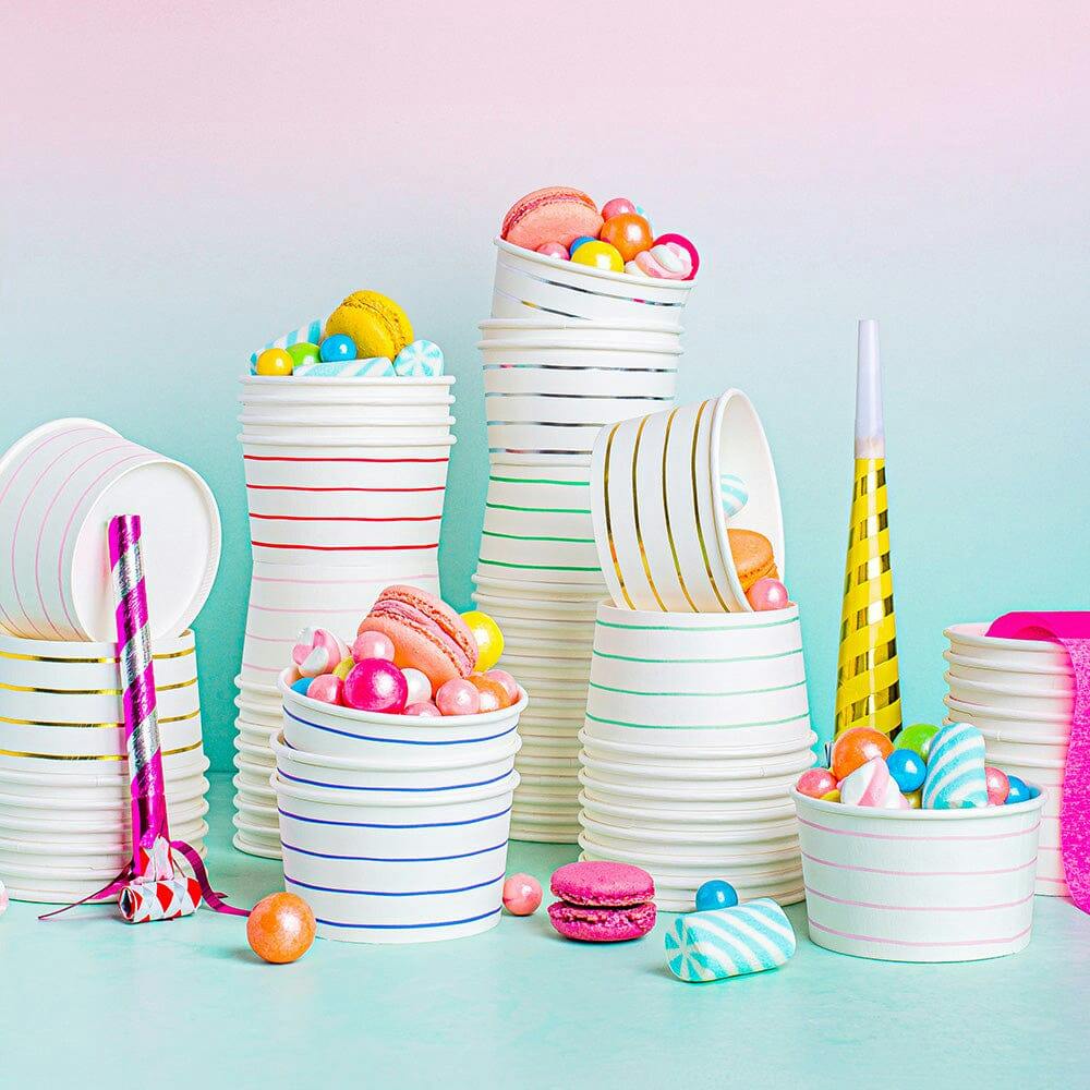 Frenchie Stripes Treat Cups
