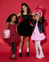 Hello Kitty® Sparkle Bow Velvet Dress