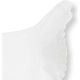 Brimmed Linen Baby Bonnet, White