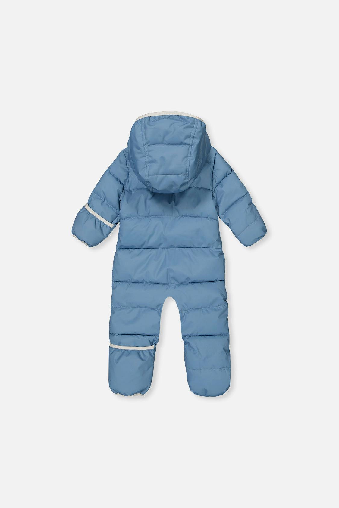Baby Cloud One Piece Snowsuit Adapted For Car Seats Blue Grey