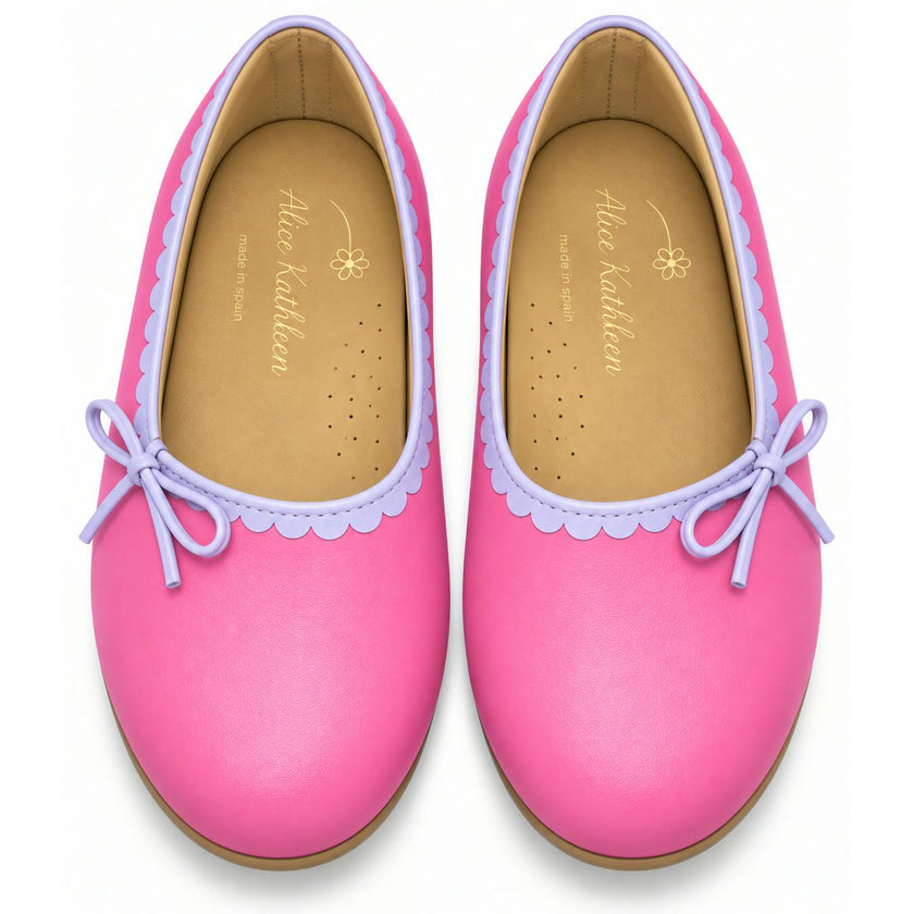 Beatrice Flat in Pink/Purple