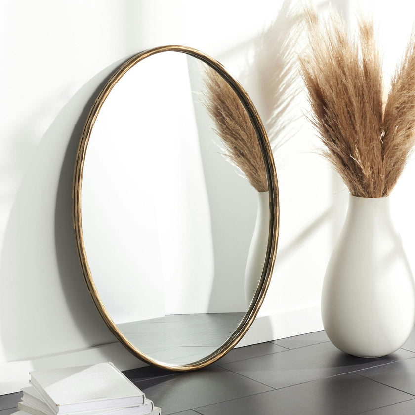 Jebediah Oval Metal Mirror