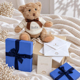 New Baby Personalised Teddy and Smythson Keepsake Gift Set