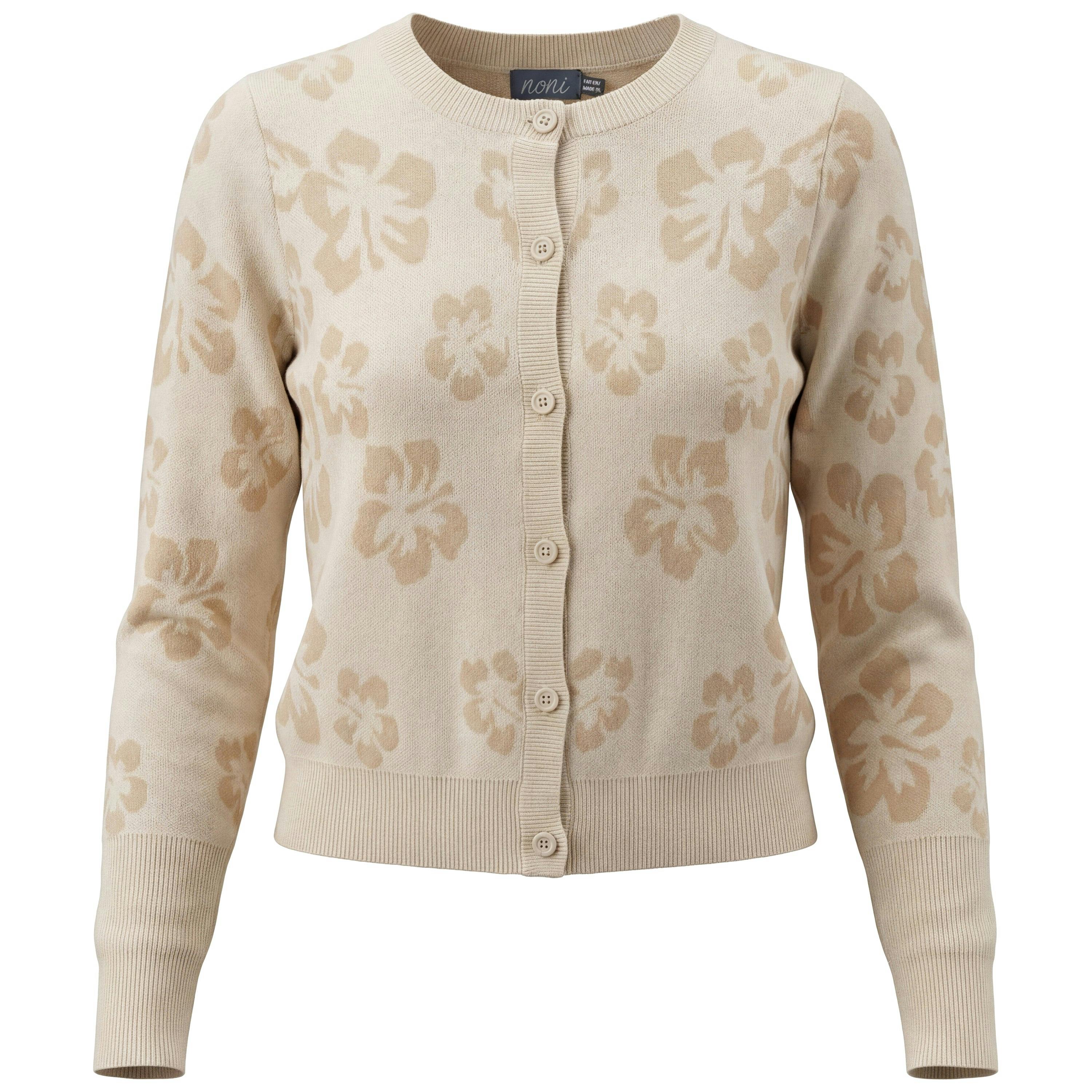 Embosed Flower Cardigan