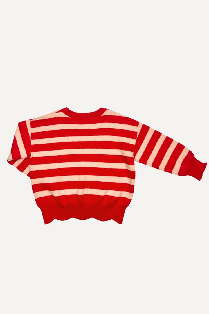 SCALLOP HEM SWEATER