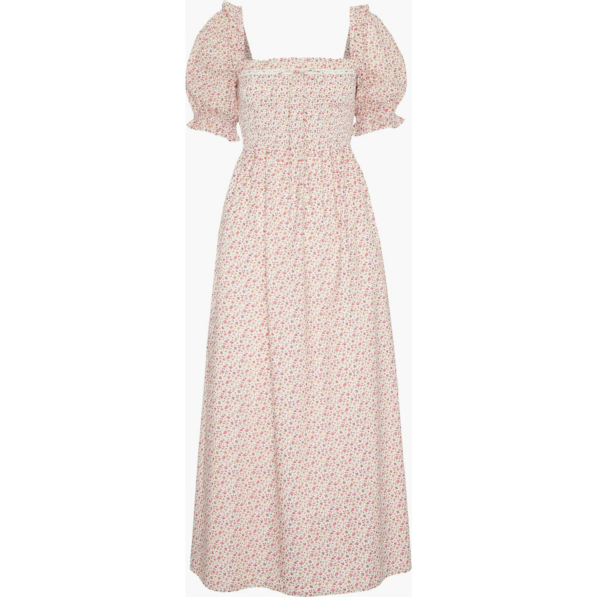 The Scarlett Nap Dress - Ivory Geo Ditsy